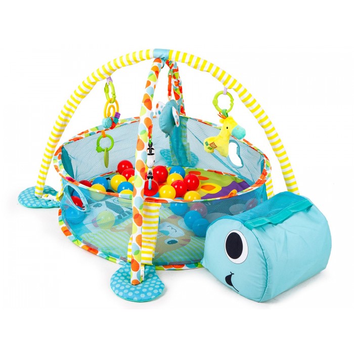 Salteluta de joaca cu 30 de bile - Centru Multiactivitati Broasca Testoasa Albastra